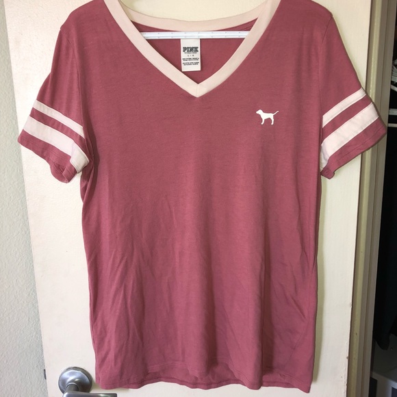 PINK Victoria's Secret Tops - PINK V-Neck Tee
